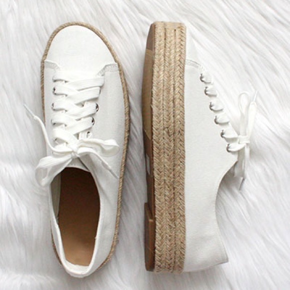 2x HP BEST IN BTQS White Espadrille sneaker - Picture 5 of 6